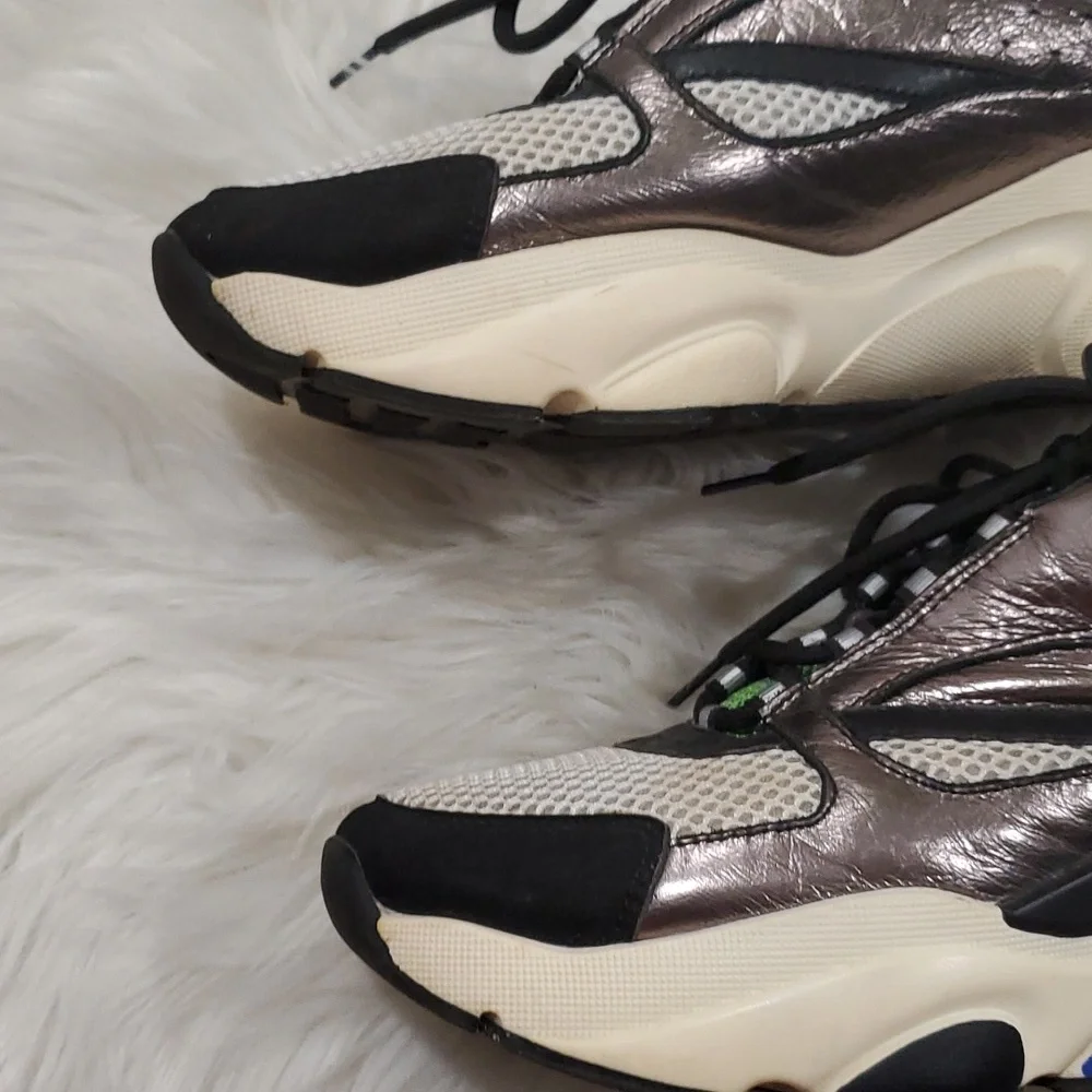 Dior homme green silver sneakers size 38 us 8 - Picture 4 of 17